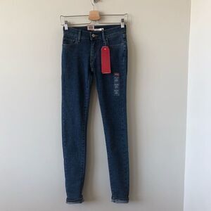 Nwt-710 Super Skinny Darkish with flecks Wash Mid-Rise Jeans